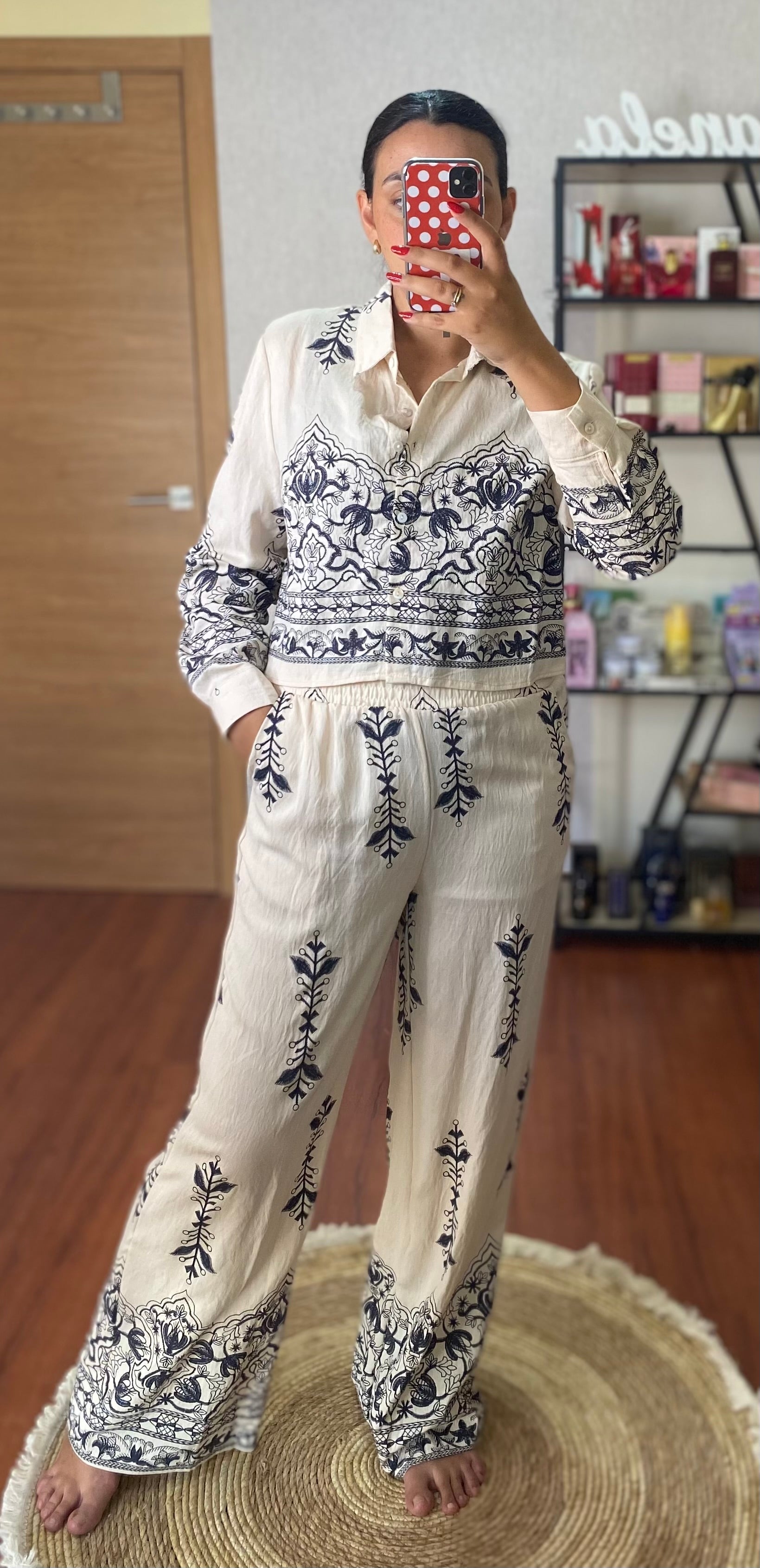 Conjunto bordado
