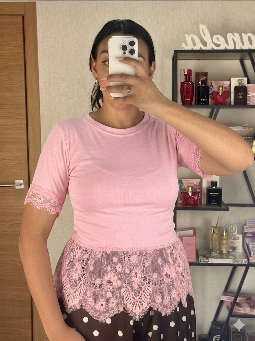 Top encaje