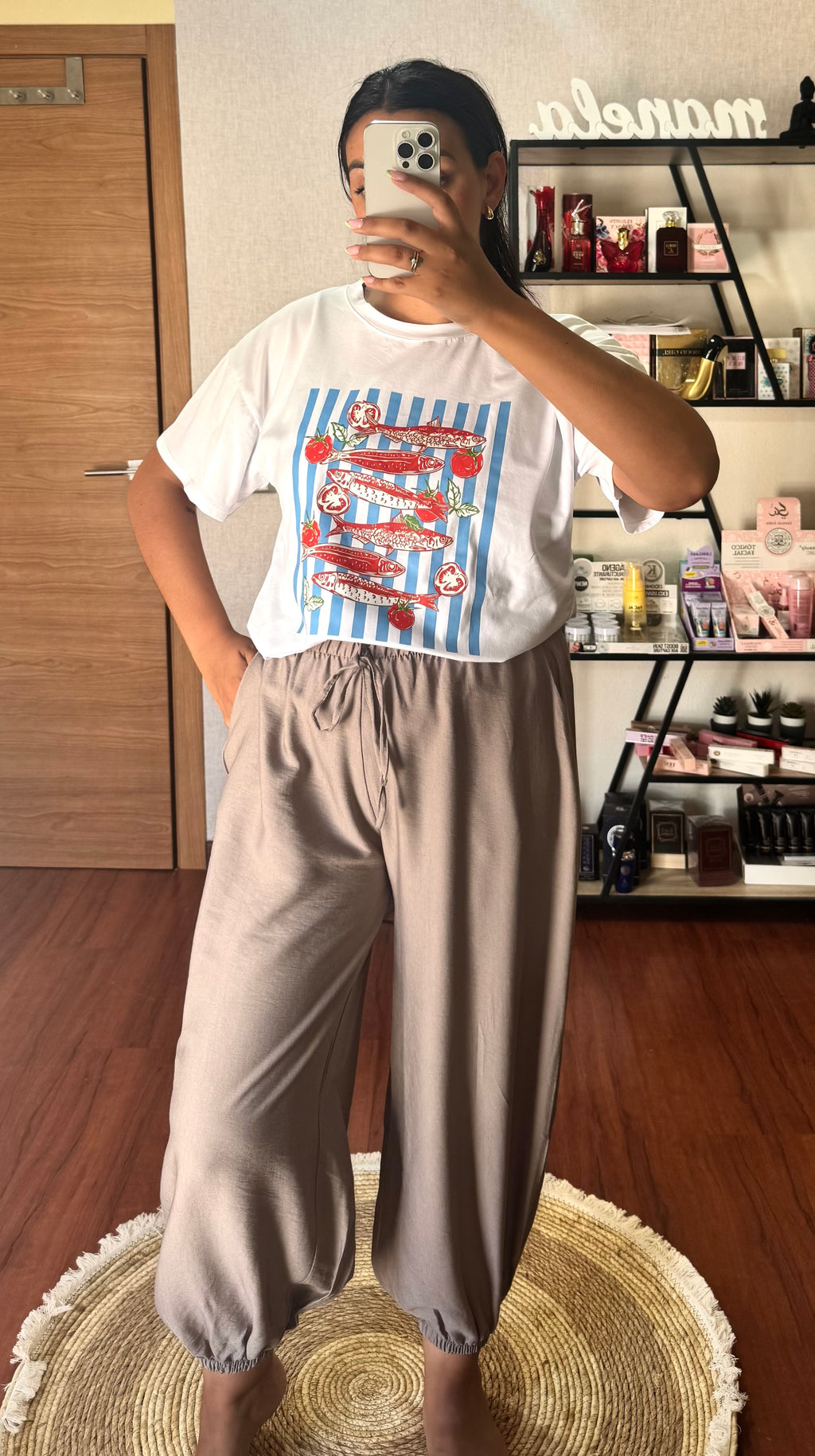Camiseta sardina roja