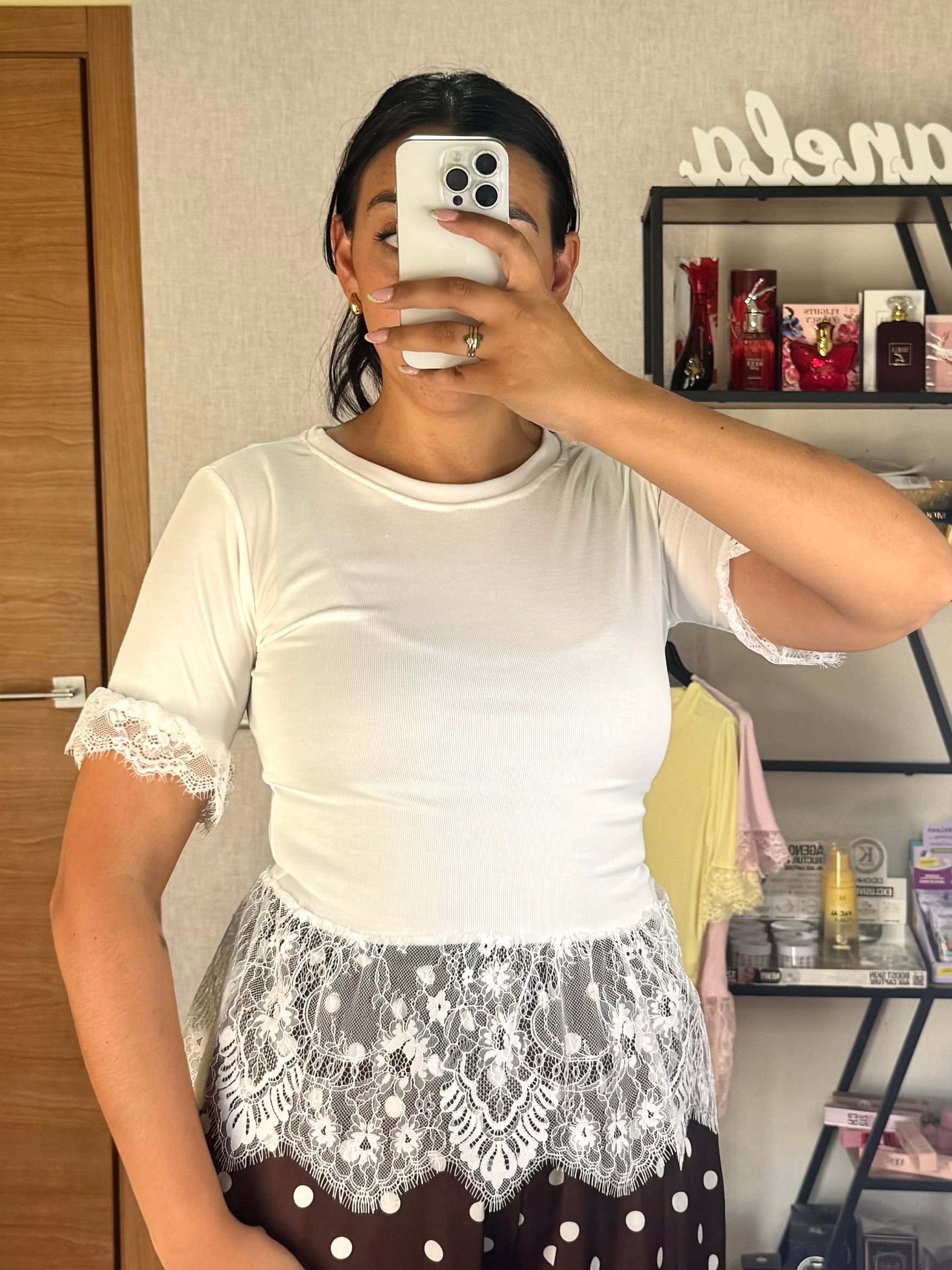 Top encaje